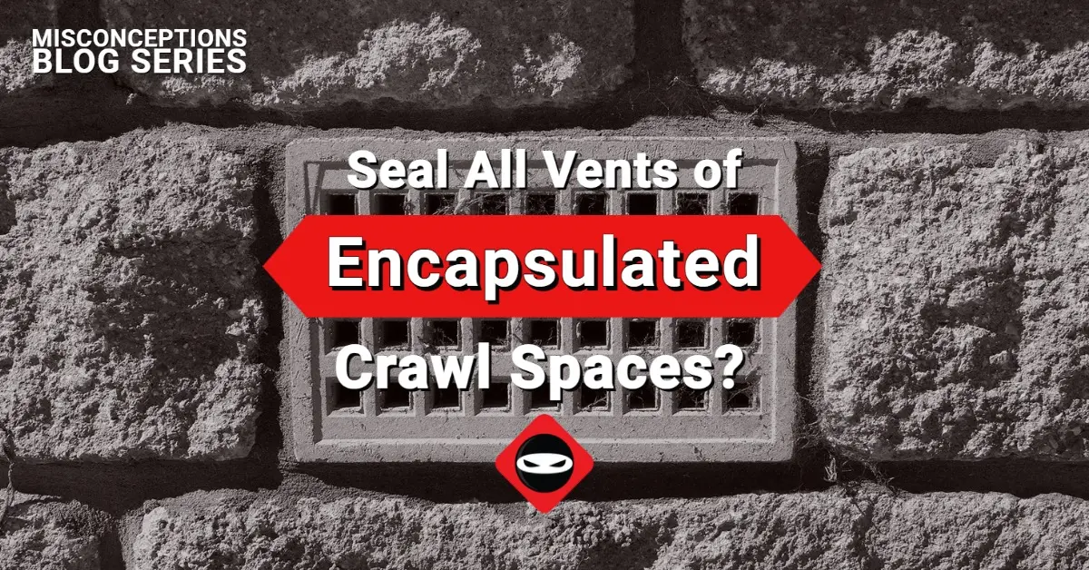 closed crawl space ventilation - Are sealed crawl spaces vented