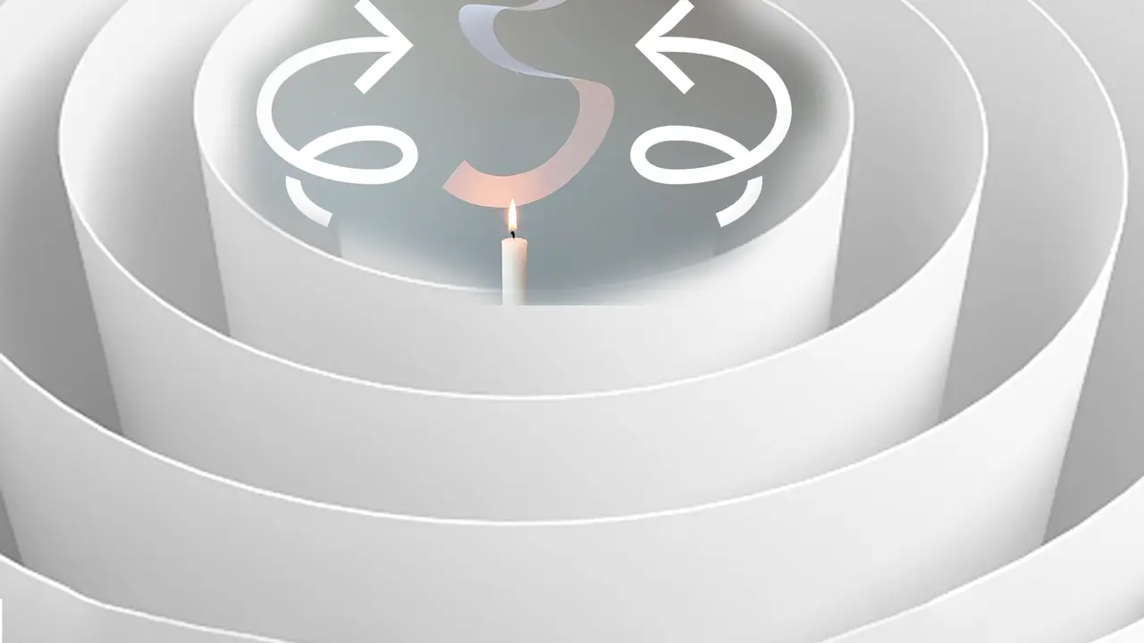experimentos con ventilador y papel de una bola - Cómo mover un papel en espiral
