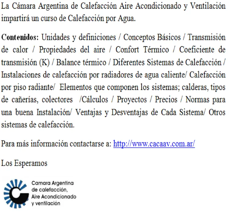 Cámara Argentina de Calefacción, Aire Acondicionado y Ventilación (CACAAV): Guía Completa - Cuánto vale un curso de aire acondicionado cámara argentina de calefacción aire acondicionado y ventilación - Cuánto vale un curso de aire acondicionado