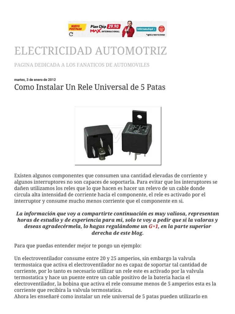 Regulador del Ventilador, Bocinas con Relé y Luz de Freno: Diagrama y Funcionamiento - Qué es un relé de bocina regulador ventilador bocinas con rele luz de freno diagrama - Qué es un relé de bocina
