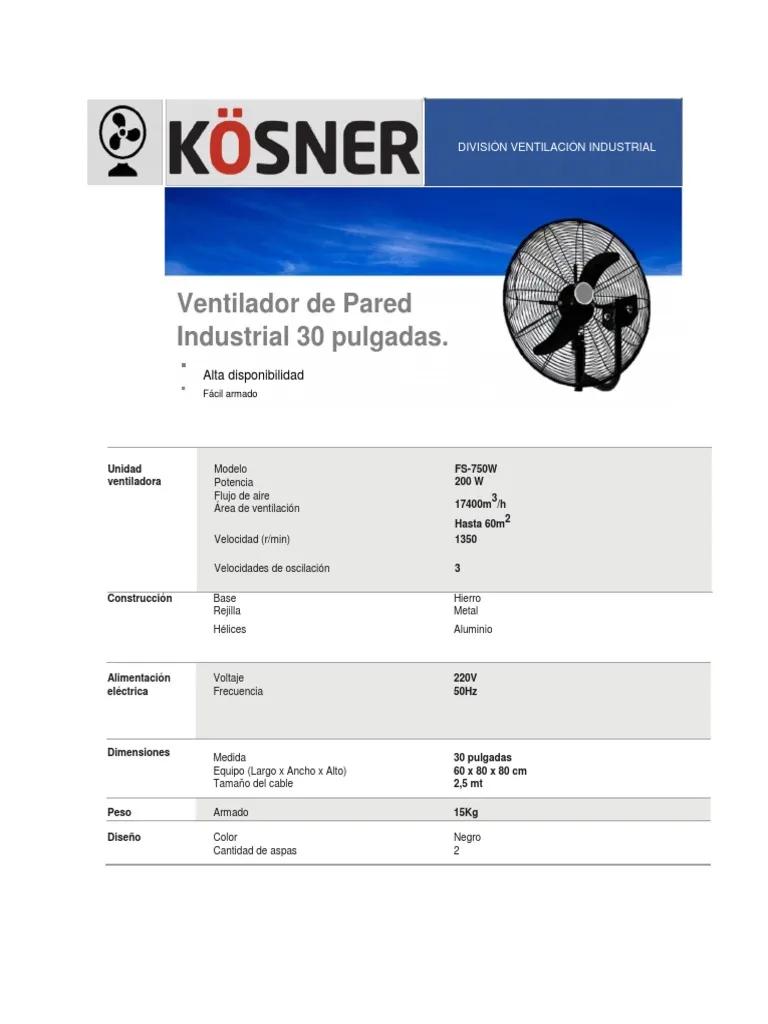 Especificaciones Técnicas Ventilador Industrial de Pared: Guía Completa - Qué es un ventilador de pared industrial especificaciones tecnicas ventilador industrial de pared - Qué es un ventilador de pared industrial